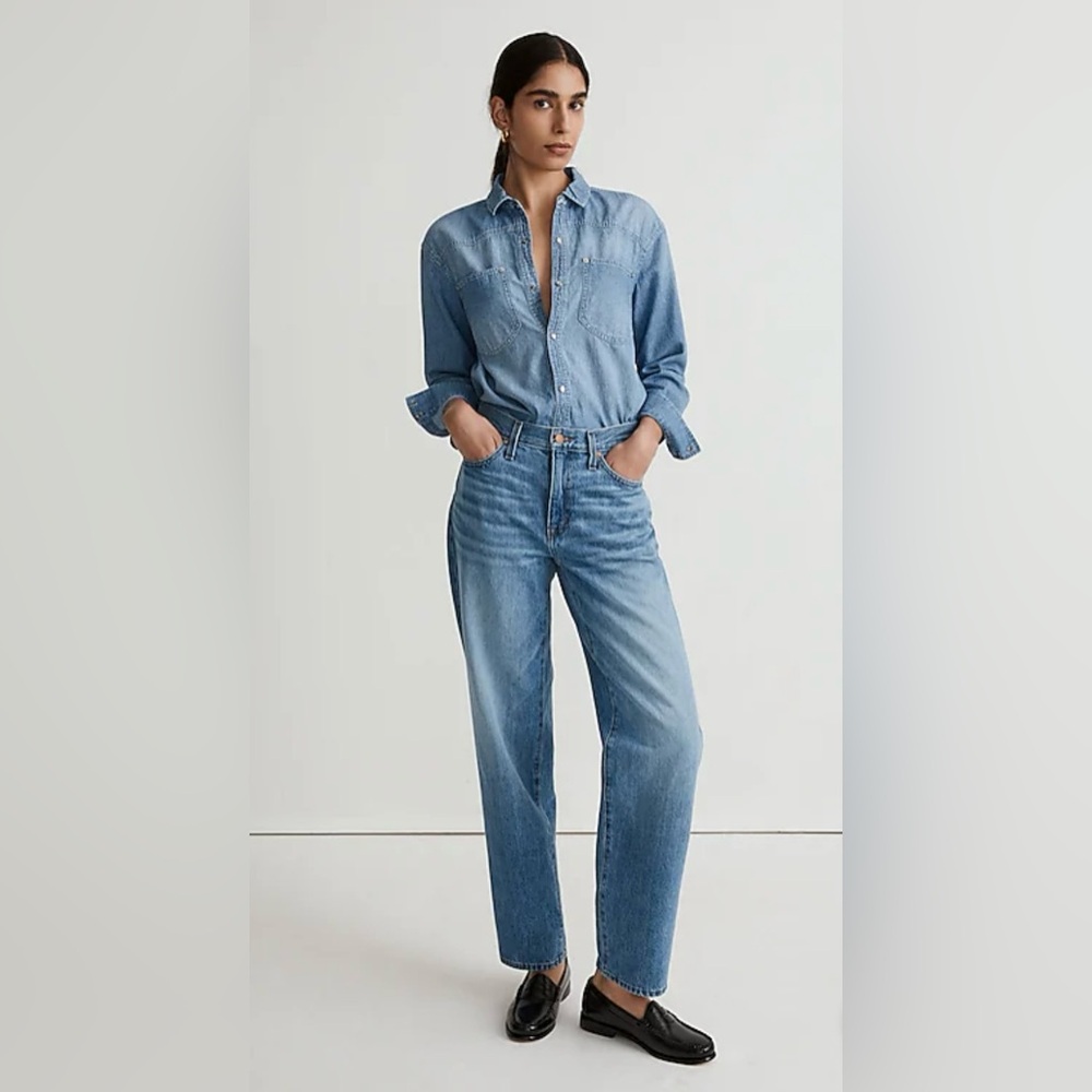NWT MADEWELL Slouchy Boyfriend Jeans Size 30